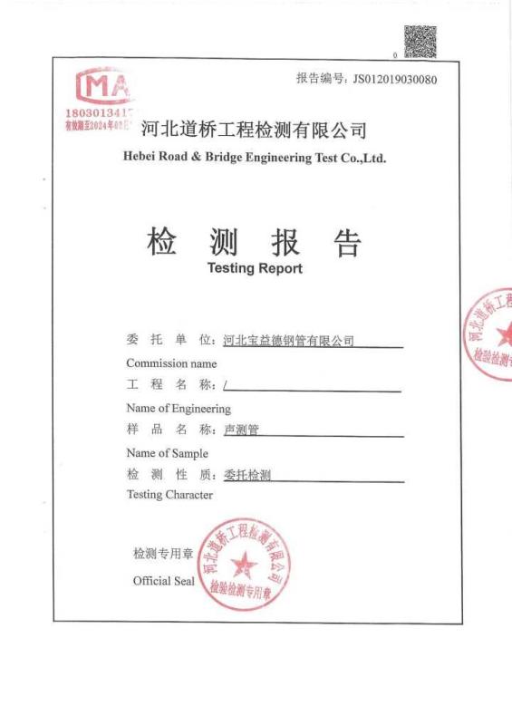 大同检测报告